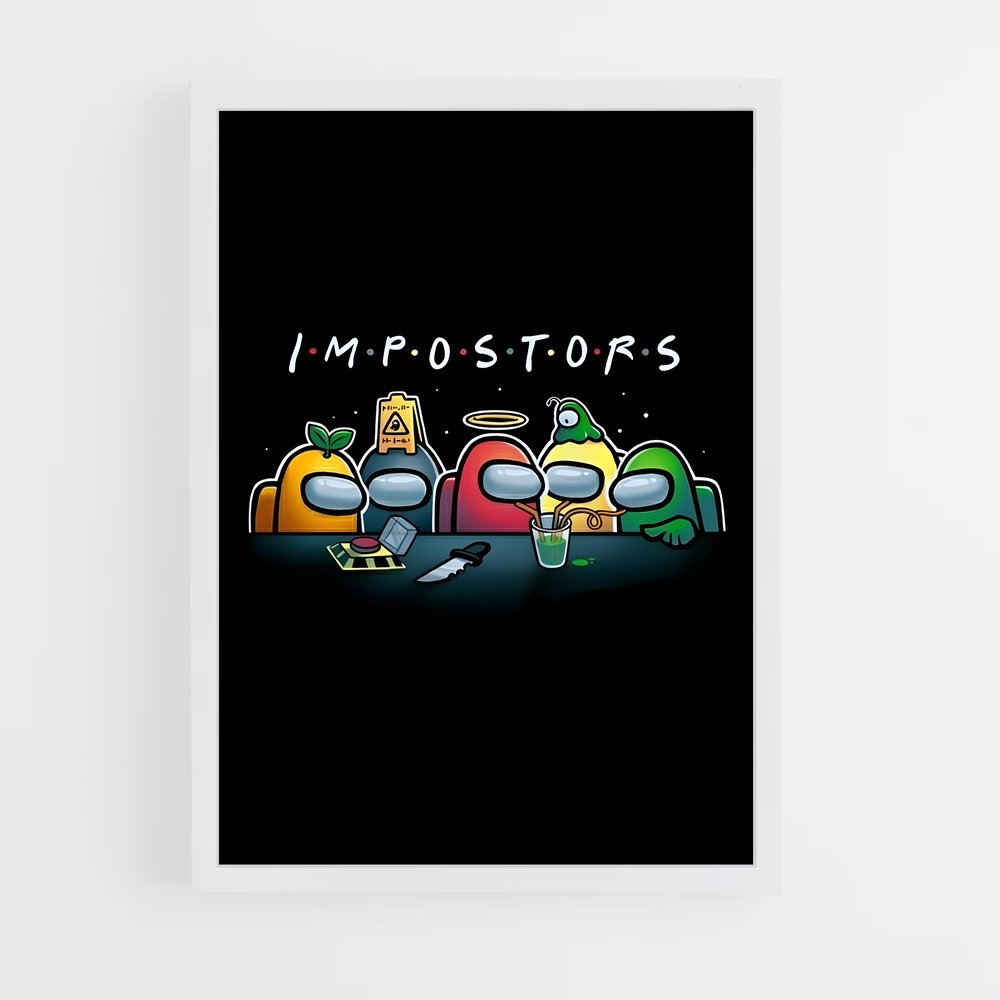 Poster Simpson Mania – affiche Among us (vue 3)